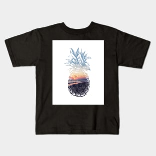 Sunset Pineapple Kids T-Shirt